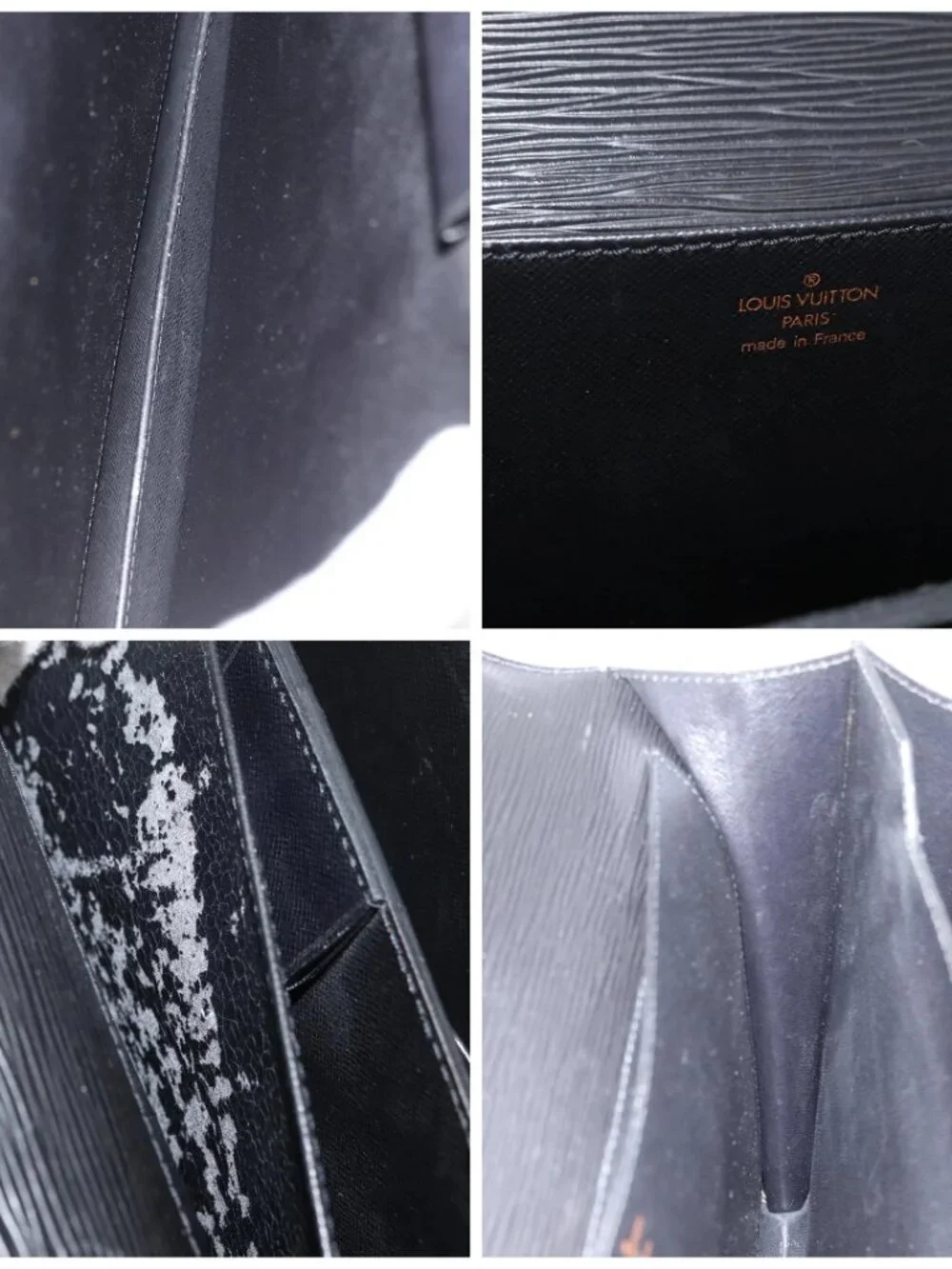 LOUIS VUITTON Epi Serviette Conseiller Briefcase Black